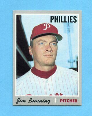 1970 Topps #403 Jim Bunning Philadelphia Phillies Baseball Card NM