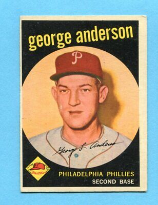 1959 Topps #338 Sparky Anderson Phil Phillies Rookie Baseball Card EX oc apwksf