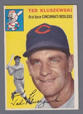 1954 Topps #7 Ted Kluszewski Cincinnati Reds Baseball Card Ex/Mt o/c gu st