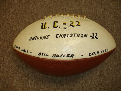 c. 1960 Wilson Game Used The Duke NFL Football (Painted) Rozelle Commissioner 