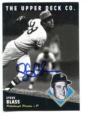 1994 Upper Deck Baseball Card #19 Steve Blass Autographed NRMT