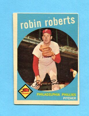 1959 Topps #352 Robin Roberts Philadelphia Phillies Baseball Card Low Grade