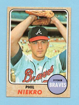 1968 Topps #257 Phil Niekro Atlanta Braves Baseball Card NM  