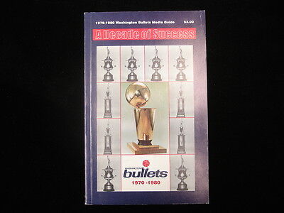 1979-80 Washington Bullets Basketball Media Guide