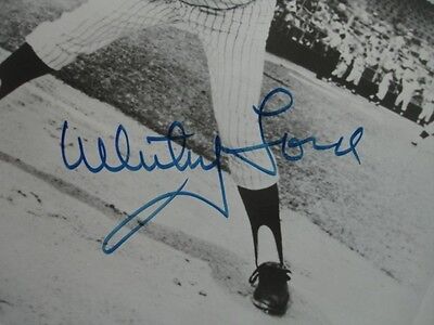 Whitey Ford Autographed 8x10 Black & White Photograph - B&E Holo