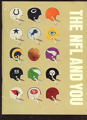 1963 The NFL And You Recruitment Yearbook EX+