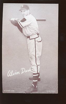 1950's Exhibit Supply Baseball Card Alvin Dark SP VGEX