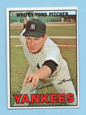 1967 Topps #5 Whitey Ford New York Yankees Baseball Card Ex/Mt     