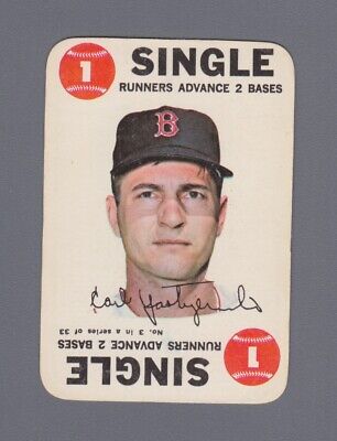 1968 Topps Game Insert #3 Carl Yastrzemski Boston Red Sox Baseball Card wrk tl  