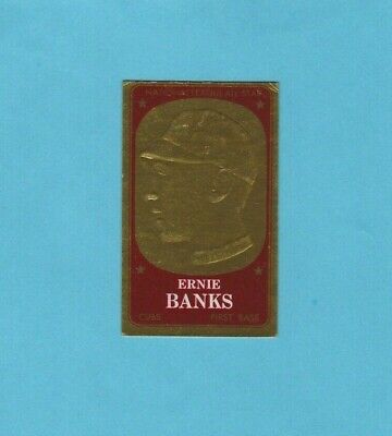 1965 Topps Embossed #58 Ernie Banks Chicago Cubs Baseball Card EX