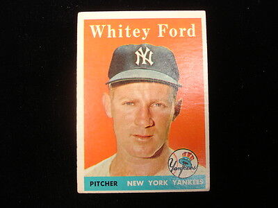 1958 Topps #320 Whitey Ford NY Yankees Card – VG-EX