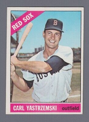 1966 Topps #70 Carl Yastrzemski Boston Red Sox Baseball Card Ex/Mt prt mk