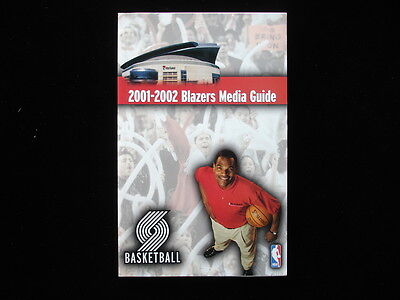 2001-2002 Portland Trail Blazers NBA Basketball Media Guide