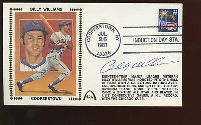 July 26 1987 Gateway Envelope / Cachet Autographed Billy Williams Hologram