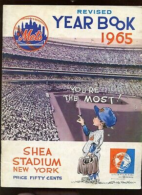 1965 MLB Baseball New York Mets Revised Yearbook EX