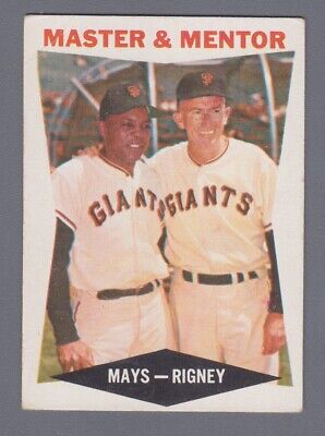 1960 Topps #7 Master & Mentor Mays & Rigney San Fran Giants Baseball Card V/Ecr 