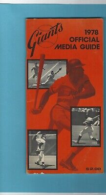 1978 San Francisco Giants MLB Media Guide Willie McCovey on Cover