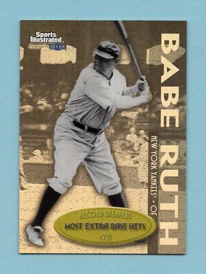 1999 SI Greats/Game Record Breakers #3 Babe Ruth Gold Baseball Card NM    