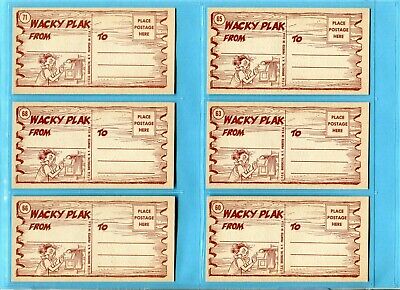 1959 Topps Wacky Plaks Starter Set Lot of 43 Different Cards EX+ - Ex/Mt   