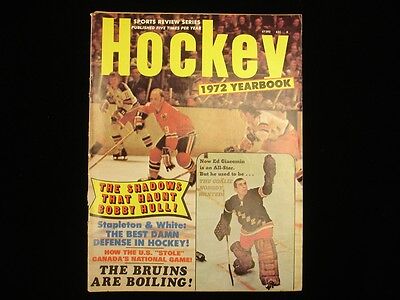 1972 Sports Review Series Hockey Yearbook - Bobby Hull & Ed Giacomin Cover