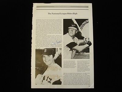 Jim Fregosi & Jim Bouton Autographed 10" x 14" Magazine Cut