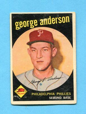 1959 Topps #338 Sparky Anderson Philadelphia Phillies Rookie Baseball Card G/Vg