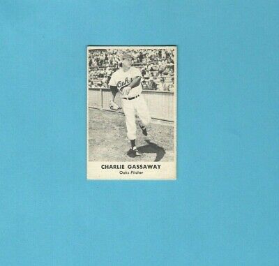 1950 Remar Bread Oakland Oaks Charlie Gassaway Baseball Card EX