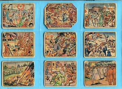 1938 Gum Inc. Horrors of War Starter Set Lot of 23 Different Cards Low Grade 