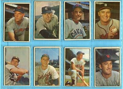 1953 Bowman Color Starter Set Lot of 47 Different Baseball Cards Low Grade  