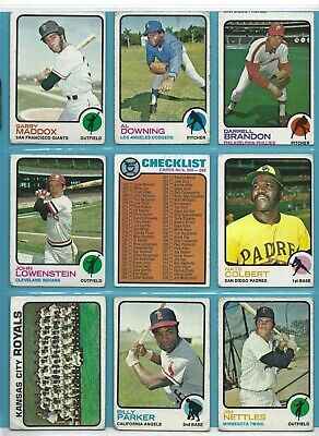 1973 Topps Starter Set Lot of 117 Different Baseball Cards Low Grade - VG  