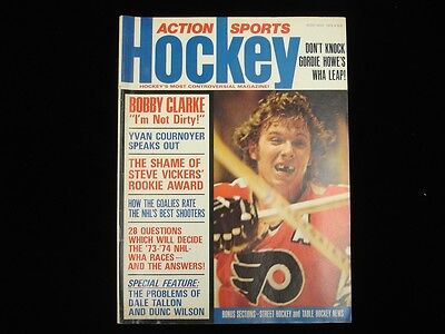 November 1973 Action Sports Hockey Magazine - Bobby Clarke Cover