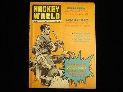 October 1969 Hockey World Magazine - Gordie Howe Cover