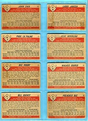 1953 Bowman Black & White Starter Set Lot of 12 Diff Baseball Cards Lg-Vg isu 