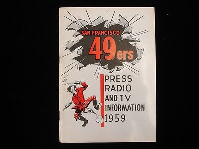 1959 San Francisco 49ers Football Media Guide