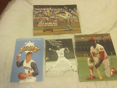 1976/1987 Hall of Fame Baseball Player Day's Programs 7 Different EXMT/NRMT