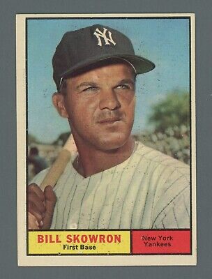 1961 Topps #371 Bill Skowron New York Yankees Baseball Card Ex/Mt o/c  