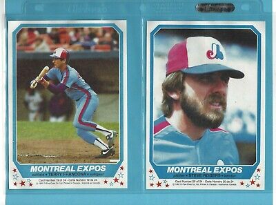 1982 O-Pee-Chee Toronto Blue Jays & Montreal Expos Baseball Poster Set of 24 NM 