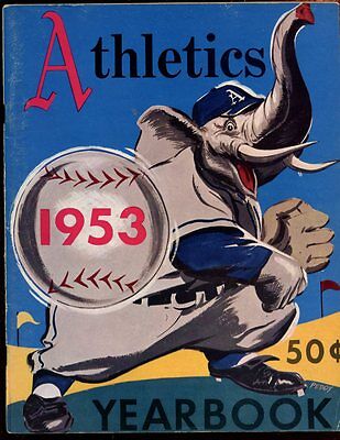 1953 Philadelphia Athletics MLB Baseball Yearbook EX