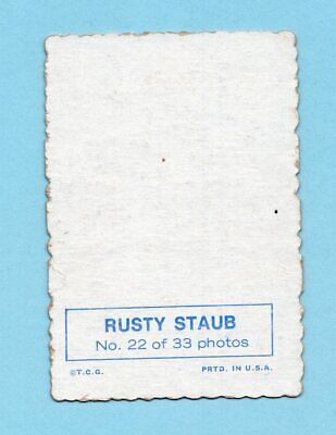 1969 Topps Deckle Edge #22 Rusty Staub Houston Astros Baseball Card  