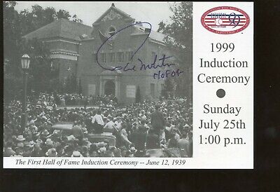 1999 BB Hall of Fame Induction Day 4 X 6 Postcard Autographed Paul Molitor HOF