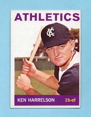 1964 Topps #419 Ken Harrelson KC Athletics Rookie Baseball Card Ex/Mt o/c      