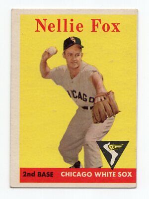 1958 Topps #400 Nellie Fox Chicago White Sox Baseball Card EX+ o/c