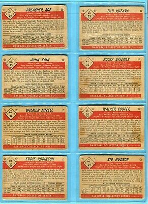 1953 Bowman Black & White Starter Set Lot of 28 Diff Baseball Cards Low Grade  