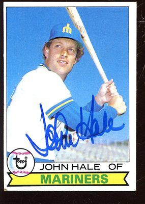 1979 Topps Baseball Card #56 John Hale Autographed EX