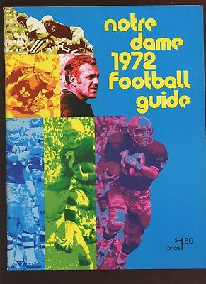 1972 NCAA Football Guide Notre Dame NRMT