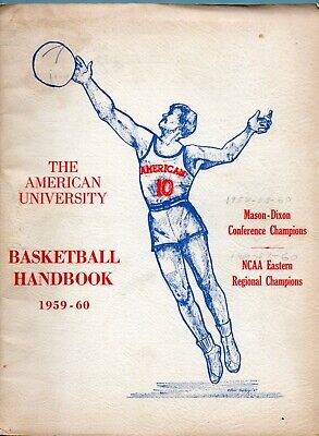 1959-60 The American University Basketball Handbook Media Guide