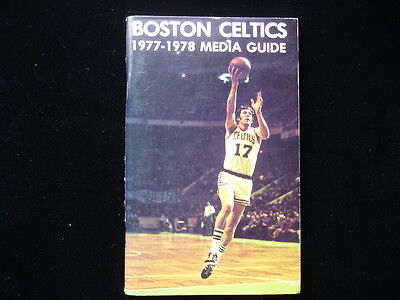 1977-78 Boston Celtics NBA Basketball Media Guide