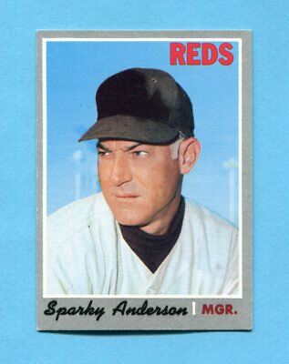 1970 Topps #181 Sparky Anderson Cincinnati Reds Baseball Card Ex/Mt  