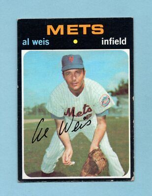 1971 Topps #751 Al Weis New York Mets High Number Baseball Card Vg/Ex 