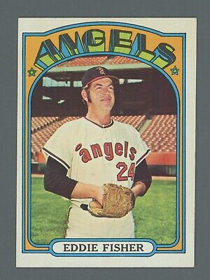 1972 Topps #689 Eddie Fisher California Angels High Number Baseball Card NM 